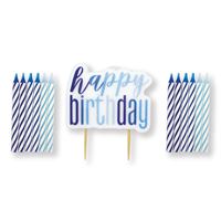 Giltter HAPPY BIRTHDAY Candles Set